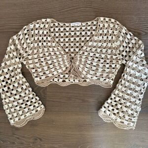 Crochet Tan Top